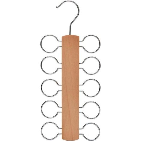 CSPARKV Tie Hanger, Tie Organizer, Tie Storage Rack, Hanging Belt, Non-Slip, Scarf Hanging Storage Rack