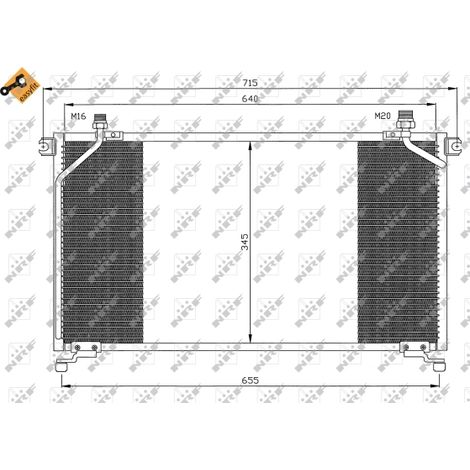 Condenseur, climatisation NRF 35373 FORD 1960490 1961628 1961970 9211059G00