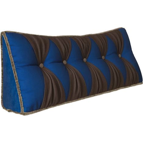 Coj铆n vintage de terciopelo azul (1/5)