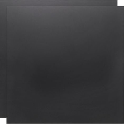 Lot de 2 Feuilles en Plastique ABS Rigide et Flexible 152 x 152 x 3 mm Noir (1/5)