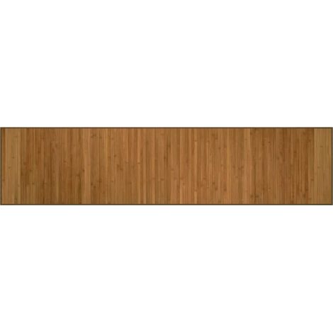 Tapis rectangulaire marron 70x300 cm bambou (1/5)