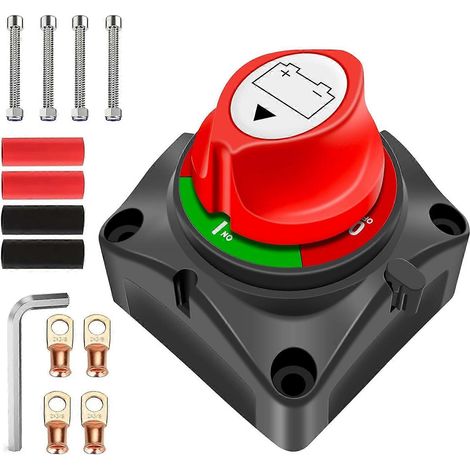 Interrupteur principal sectionneur d'alimentation batterie 12V-48V 275A (1/5)