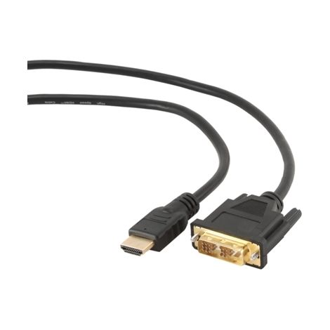 Gembird 1.8m, HDMI/DVI, M/M 1,8 m DVI-D Negro