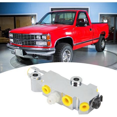 Klassisches Hochleistungs-Bremsverteilerventil PV2 für Scheiben-/Trommelbremsen für Chevy GMC Pickup-Trucks in voller Größe (Baujahre 1978-1987) mit galvanisiertem Aluminium. (1/5)