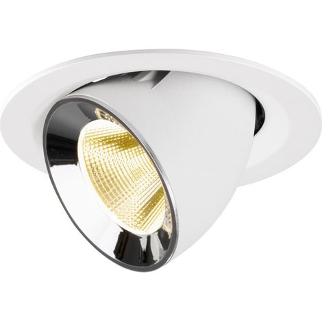 Spot encastré Numinos Gimble M blanc/chrome 3000K - 20 deg - 1009570