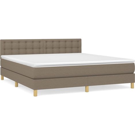 Maison Exclusive - Boxspringbett mit Matratze Taupe 180x200 cm St