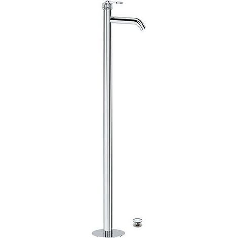 Miscelatore lavabo da terra con scarico click-clack con troppo pieno - serie Atelier (1/2)