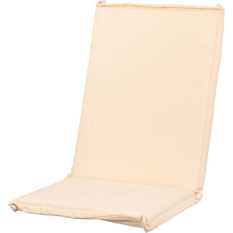 Marvin Cuscino per Poltrona Sedia Sdraio Relax SEDIVA da Giardino Esterno Tessuto Resistente Imbottito Reclinabile Sfoderabile MEDIO ECRU' (1/2)