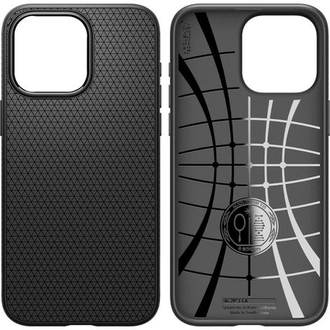 Funda Spigen Liquid Air para iPhone 15 Pro (Negro Mate) (1/5)