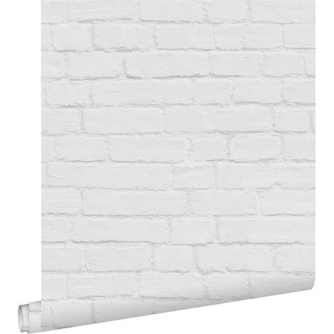 papier peint brique gris clair - ESTAhome (1/5)