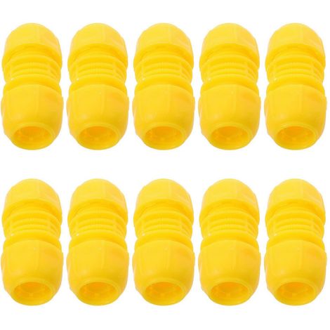 Raccords rapides pour tuyau d'arrosage, rallonges de tuyau d'eau en plastique, lot de 10, pour la réparation de tuyaux. (1/5)