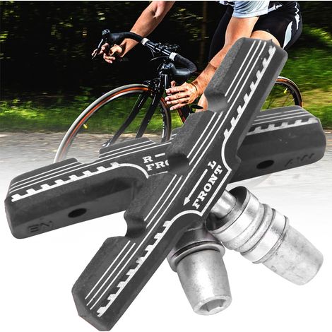 Paire de patins de frein V en caoutchouc pour vélo de montagne Lebycle, accessoires cyclisme (1/5)