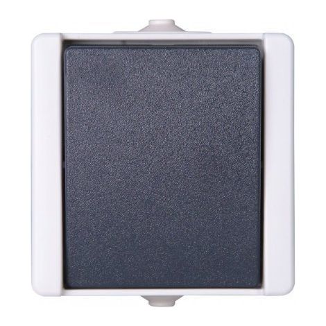 Kopp 540656002 1 pezzo Interruttore per ambienti umidi Completo Interruttore, Commutatore proAQA Grigio 1 pz.