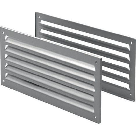 Ventilazione bagno 9070 L L.333mm P.157mm alu. Angoli dritti