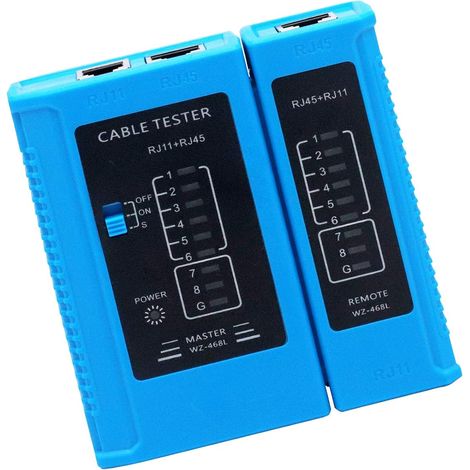 Comprobador de cables de red, comprobador de LAN RJ11 y RJ45, comprobador de cables de LAN, comprobador de cables de red (1/5)