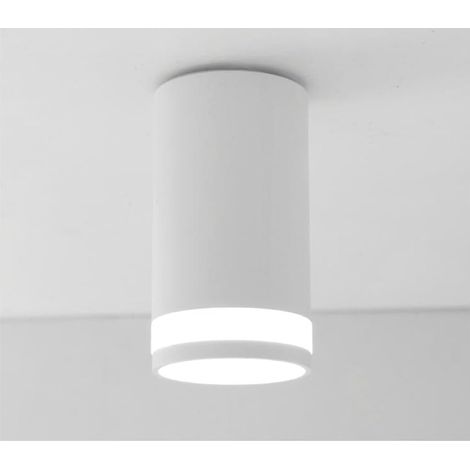 Spot LED GU10 blanc 50 x 120 mm, idéal pour l'éclairage intérieur et la décoration d'ambiances.