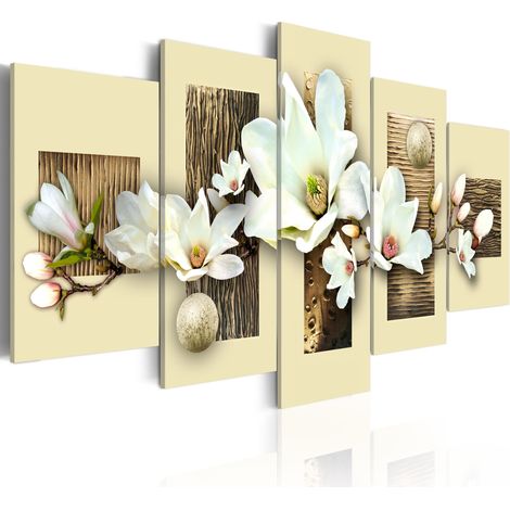 Quadro - Struttura e magnolia - 200x100 (1/4)