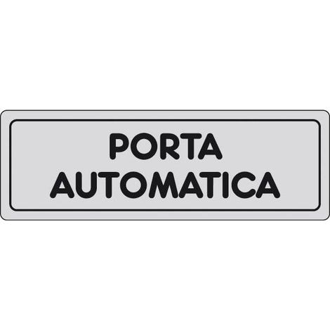 Etichetta Adesiva 150X50 Porta Automatica - 10 Pz
