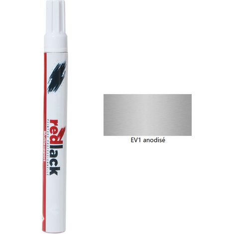 Feutre de retouche 8 ml – Finition EV1 anodisé – Pour aluminium, PVC, métal, bois – Séchage rapide, haute résistance