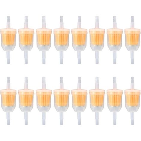 16 Pièces Filtres à Essence en Ligne, Filtres à Carburant, Filtre à Essence Universel à Vitesse de Filtration pour moto 6-8 mm, Scooter, Moto, Générateur, Tondeuse à Gazon, Auto (1/5)
