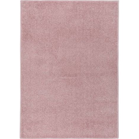 Tapis Salon Poils Soyeux. Rose. 140 X 200. Design, Qualité & Confortable (1/5)