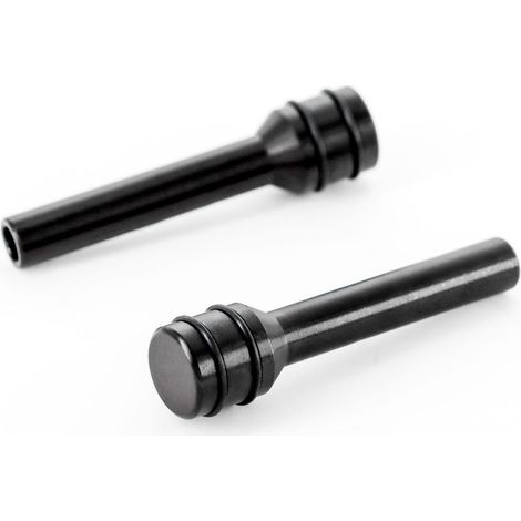 Bouton de verrouillage de porte en alliage d'aluminium universel, anti-corrosion, élégant, axe de tirage intérieur pour remplacement, noir (1/3)