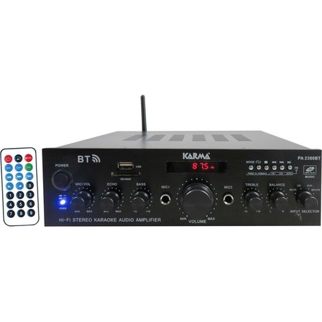 Karma Italiana PA 2380BT amplificatore audio 4.0 canali Casa Nero (1/3)