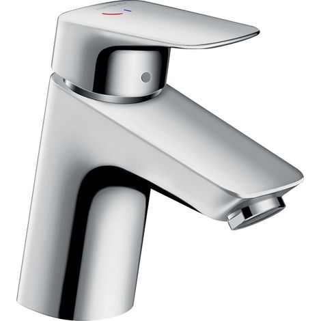 HANSGROHE Waschtischmischer 70 CH3 Logis CoolStart mit Zuggriff und synthetischem Ablauf 71072000