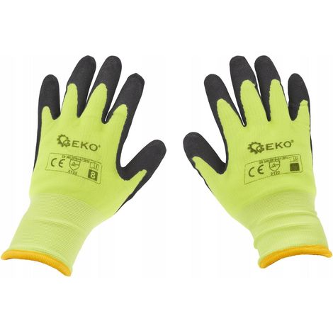 Gants de travail d'hiver fluorescents et isolés, taille 11 (1/3)