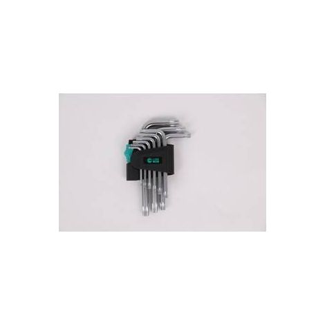 6 x C SET 9 CHIAVI ESAGONALI TORX CRV STD