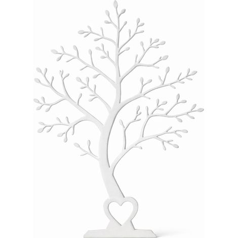 Una decoración minimalista en forma de árbol blanco. (1/3)
