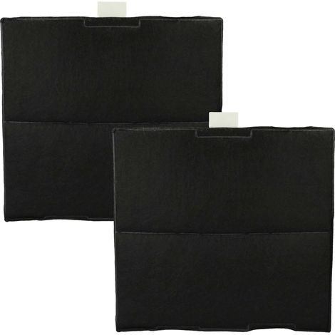 vhbw 2x filtro a carboni attivi sostituisce BSH 669419, 00744075 per cappe aspiranti - 23,5 x 22 x 2 cm