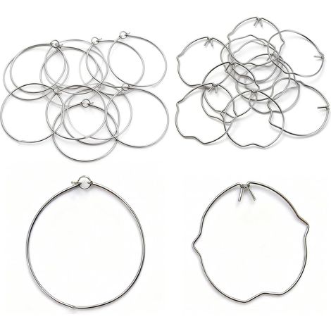 20 Clips Fixation Ampoule - Anneaux Métal - Ressort Halogène LED GU10 MR16 MR11 - Spot Encastré 50mm (1/5)