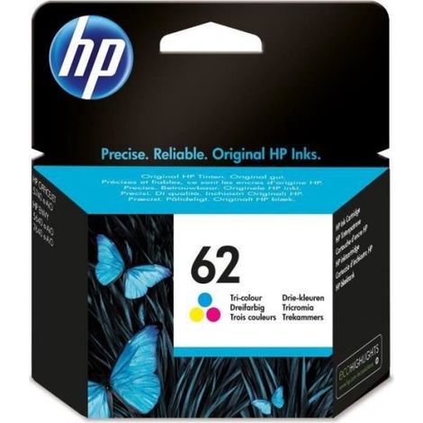 HP 62 Cartouche d'encre trois couleurs authentique (C2P06AE) pour Officejet Mobile 250, Envy 5540/5640/7640, Officejet 5740 e-Ai (1/5)