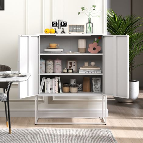 Meuble d'appoint, buffet et armoire de rangement sécurisée en métal — Construction métallique robuste au design élégant (1/5)