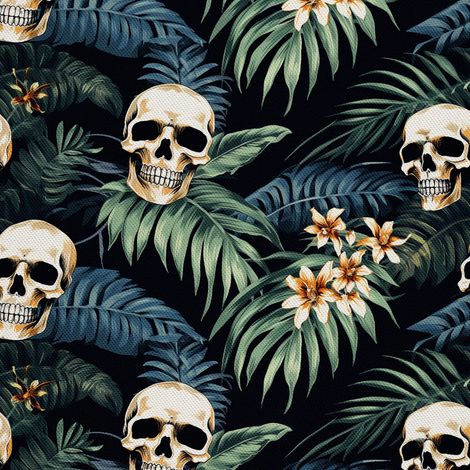Tela decorativa para exteriores Oxford - Motivo de calavera I DX4191 (1/5)