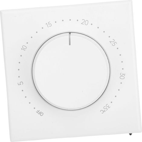 Bouton de Thermostat de chauffage au sol, boîtier ignifuge, mécanique, manuel, indicateur LED, contrôle de la température, électrique 16A (1/5)