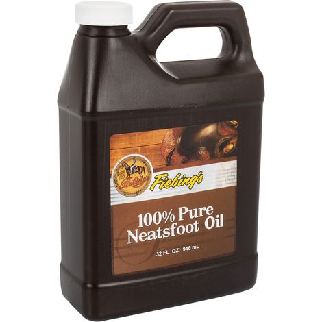 Olio cuoio 100% PURE NEATSFOOT perfetto per la cura di selle e stivali da 946 ml