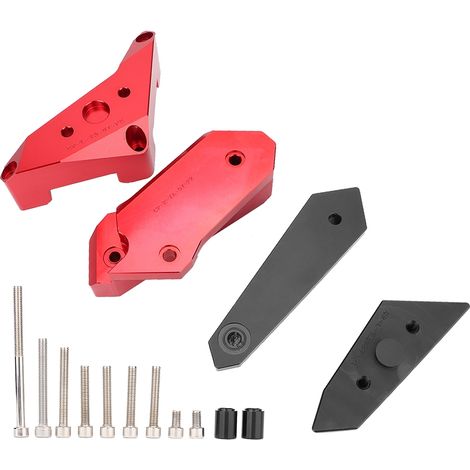 4x Protecteurs de carter moteur Béquille centrale Protection Chute Adapté Yamaha YZF R3 2014-2017 (Rouge) (1/5)