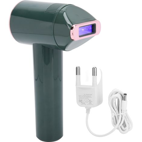 Appareil d'épilation IPL domestique vert, épilateur permanent pour femmes, dispositif portable à usage familial, prise UE 100-240V (1/5)
