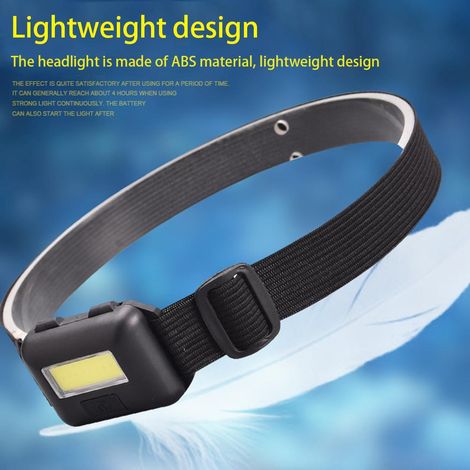 6er-Pack Stirnlampen mit superhellen COB-LEDs, ultraleichtem Stirnband für Läufer, Camping, Wandern und Arbeiten (1/5)
