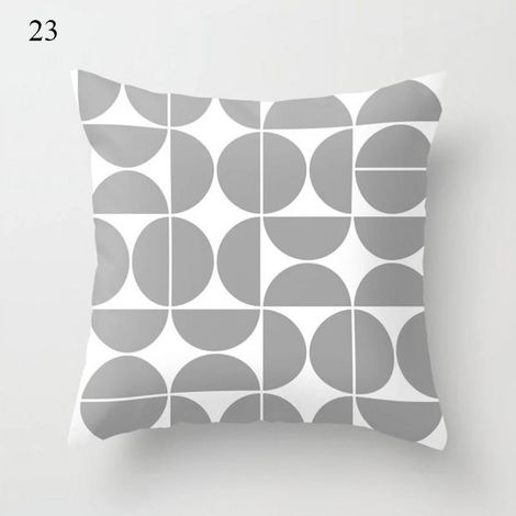 Taie D'oreiller Coton Lin - 40x40 Cm - Double Face - Usage Intérieur Extérieur - Pour Canapé Lit Chaise Bureau Voiture - 1 Pièce (1/5)