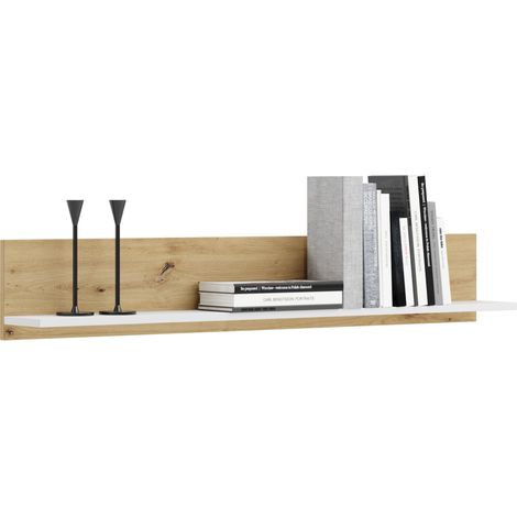Mensola 100 cm - rovere artigianale / bianco