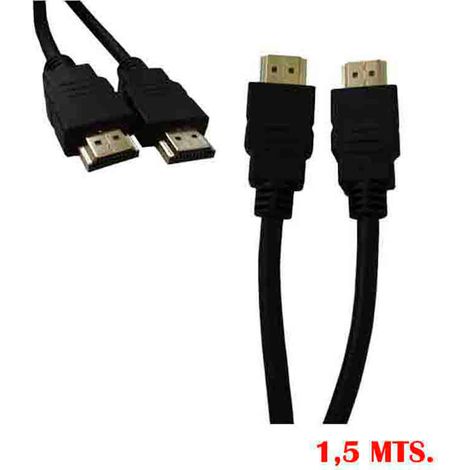 CONEXION HDMI ALTA VELOCIDAD 1.4 MACHO-MACHO 1,5m (1/2)
