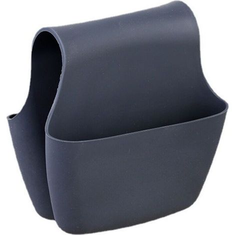 Porta spugne doppio a forma di sella, in gomma, adatto per riporre le spugne per lavare i piatti in una cucina con doppio lavello, grigio stellato