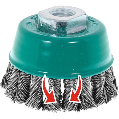 Lessmann spazzola a  tazza Ø  65mm  M14 spessore  filo 0,5mm  - 482.817.WZ (1/2)