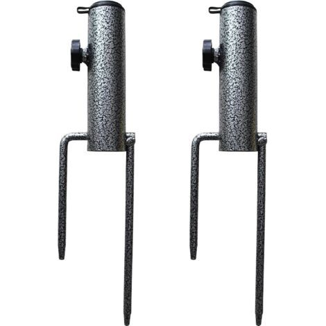 Piquet De Sol Pour Parasol Parasol à Cheville Parapluie De Plage Ancrage De Sable Piquet Parasol Pied De Parasol En Fer Parasol Accessoires Fixation Pour Balcon Pour Tiges De Parasol Épaisseu (1/5)