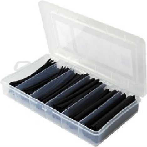 Ray-tech kit da 170 pezzi di termorestringenti color nero thermomin-n