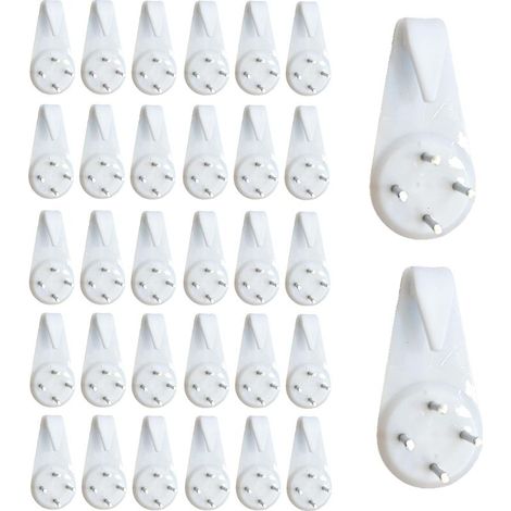 Kit de Suspension pour Cadres Photo 28 Pièces - Crochets Muraux Invisibles avec Clous Sans Trace en Acier, Système d'Accrochage Discret pour Décoration Intérieure et Galerie Murale (1/5)