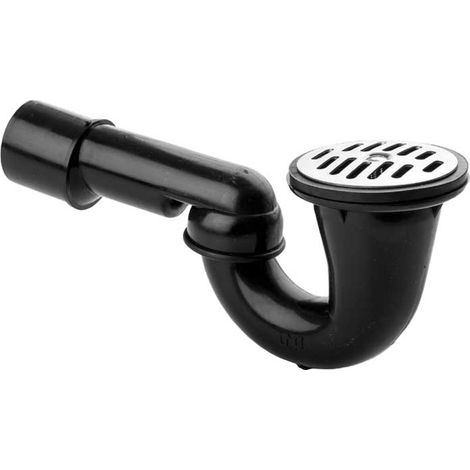SIFONE DOCCIA ORIENTABILE TIPO BASSO ""WAVIN"" CON SCARICO AD INNESTO Griglia Ø80 - Uscita Ø40/50